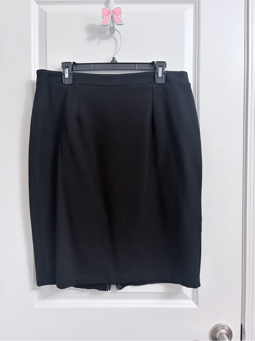 Halogen Black Tailored Pencil Skirt